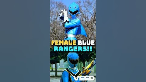 Every Female Blue Rangers in Sentai #powerrangers #redranger #supersentaiseries #shorts #gozyuger