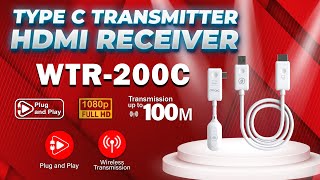 Wireless Hdmi Typec Px Wtr200c Jarak  Sdanai 100 Meter wirelessdisplay wireless