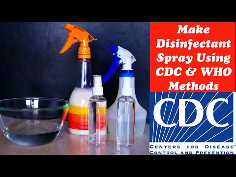 How to make Disinfectant Spray at Home using C.D.C & W.H.O Methods, Easy Steps, DIY, Corona Virus