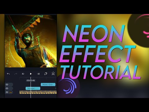 neon effect alightmotion tutorial