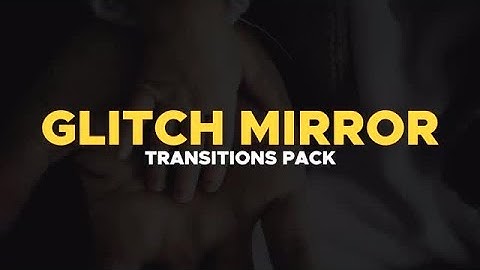 Glitch Mirror Transitions Premiere Pro Templates