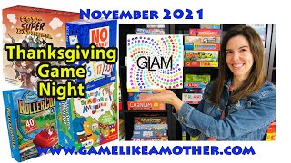 Game Like a Mother November 2021: Thanksgiving Game Night