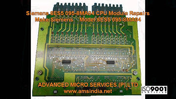 Siemens 6ES5-095-8MA04 CPU Module Repairs @ Advanced Micro Services Pvt.Ltd,Bangalore,India