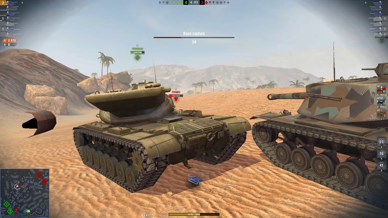 wotblitz WOT Blitz / FV4005 / 4 kills / 5 965 dmg