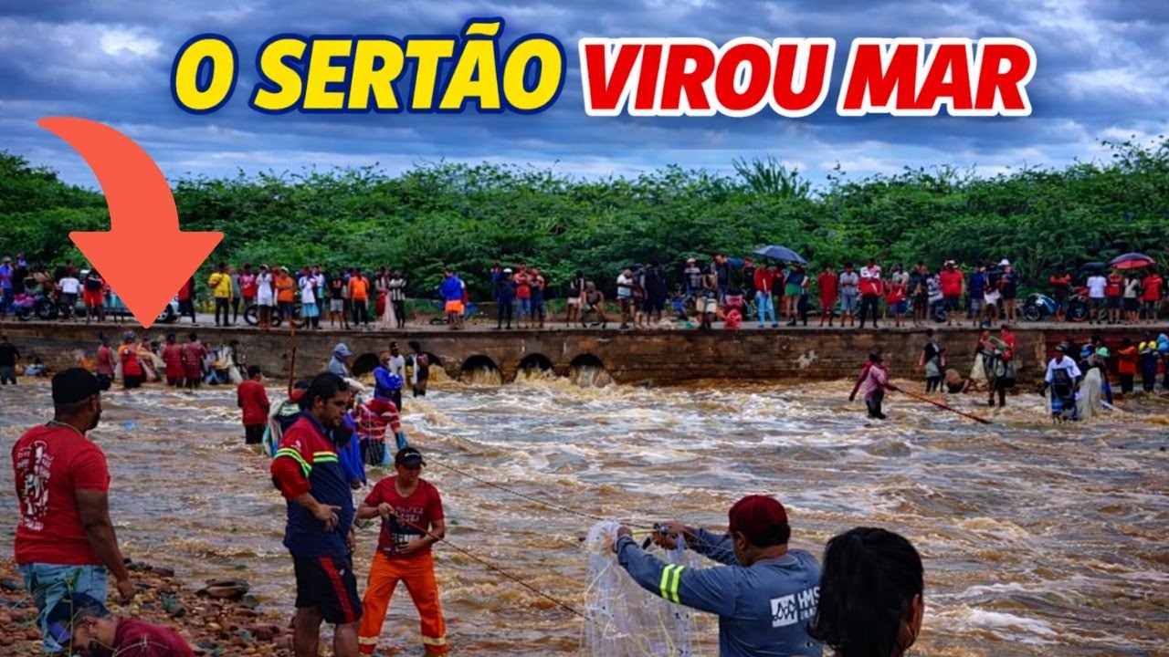 IMPRESSIONANTE! O Sertão virou mar: Veja a força das cheias no Nordeste c103