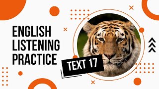 English Language Learning || English Listening Practice with Subtitle || English Text : Tigers