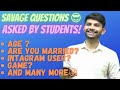 Savage questions asked by students from digraj sir  must watch