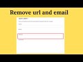 how to remove email and website URL field from post comment