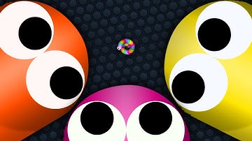 Slither.io Tiny Troll Snake vs Giant Noob Snakes - Epic Slitherio Gameplay