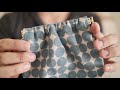 バネ口の簡単ポーチ　型紙紹介　pouch pattern
