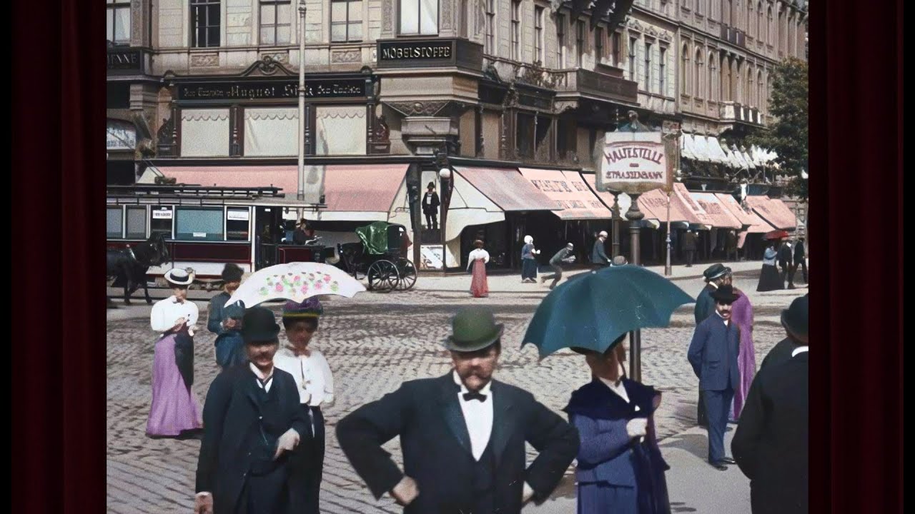 Vienna by Tram 1906: Immersive Footage 4K Colorized w/ Sound