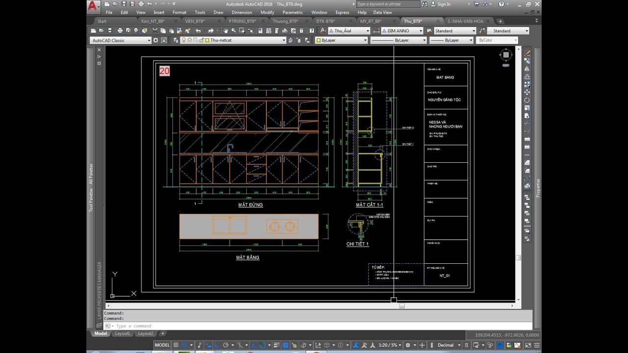 ✓ Chữa Bài Tập Triển Khai Tủ Bếp- Autocad PhuongTk | NESA iCAD ...