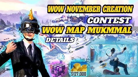 PUBG Mobile New Event: WoW November Creation Contest Full Details 2025| Step-by-Step Guide| Khfa yt