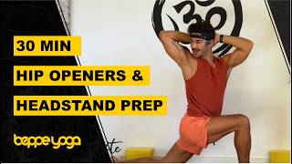 Hip Opener Yoga Flow + Tuck Headstand Tutorial - Deep Stretch for Tight Hips &amp; Lower Back