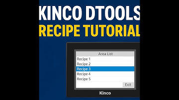 KINCO DTOOLS RECIPE TUTORIAL - ALL ABOUT RECIPE DATA  IN KINCO HMI/ ОМУЗИШИ РЕТСЕПТ ДАР HMI-И KINCO