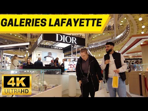 Video: Galeries Lafayette Department Store në Paris