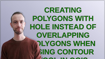 Gis: Creating polygons with hole instead of overlapping polygons when using contour tool in QGIS