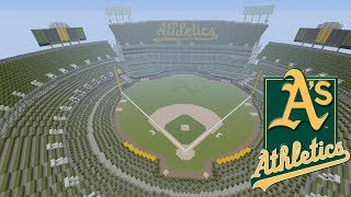 This is my minecraft build of a stadium that has had million name
changes over the years. i still refer to it as oakland alameda county
coliseum in oak...