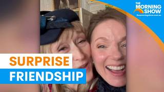 Meryl Streep serenades Geri Halliwell with birthday song | The Morning Show
