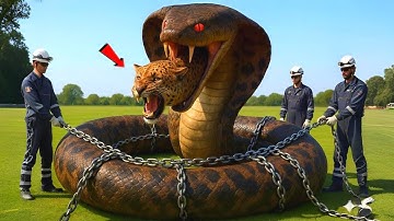 Brave Heroes Save Leopard From Giant Anaconda That No One Expected 🐆🐍