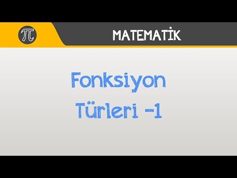 Fonksiyon Türleri -1 YGS, LYS, LİSE | Matematik | Hocalara Geldik