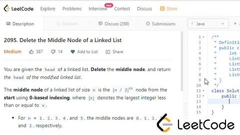 2095. Delete the Middle Node of a Linked List | Leetcode 2095 | Linked List | GFG | DSA | CoderNight