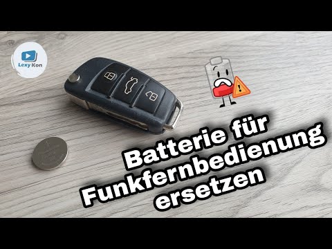 🛠 Batterie Auto Autoschlüssel Funkfernbedienung Audi wechseln [2021]