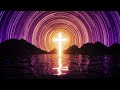 7-Min Fiery Neon Cross & Star Trails | Calm Reflection & Prayer Background Loop 4K