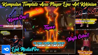 KUMPULAN TEMPLATE AVEE PLAYER LINE ART FF KEREN TERBARU 2020