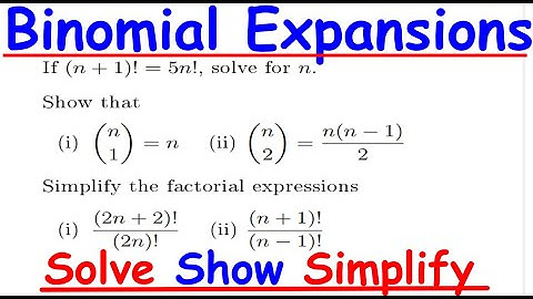 BINOMIALS TUTORIAL SHEET 5 2025