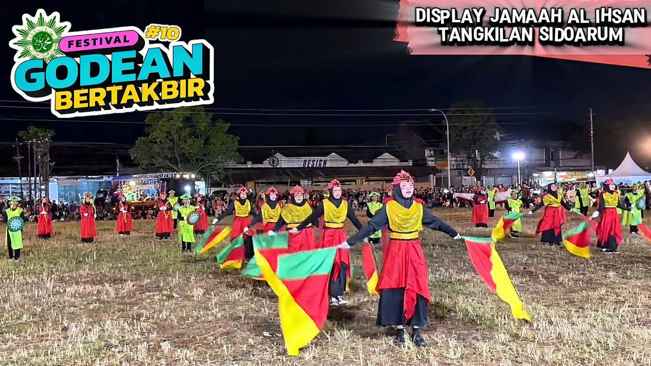 Display Jamaah Masjid Al Ihsan Tangkilan Sidoarum di Festival Godean Bertakbir 10