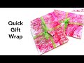 Quick Gel Printing Gift Wrap