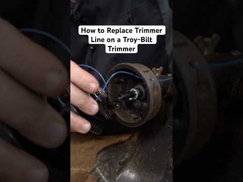 How to Replace Trimmer Line on a Troy-Bilt Trimmer