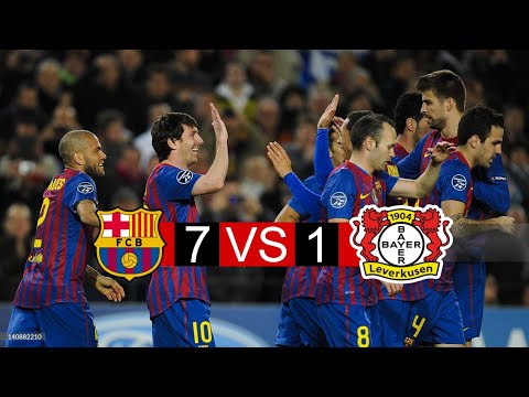 Barcelona Vs Bayer Leverkusen 7 1 Extended Highlights And Goals UCL 2012