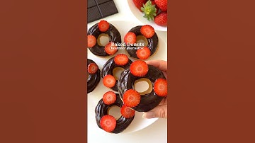 Healthier Donuts🤩🤩 #easyrecipes #healthydessert #donuts #easydessert