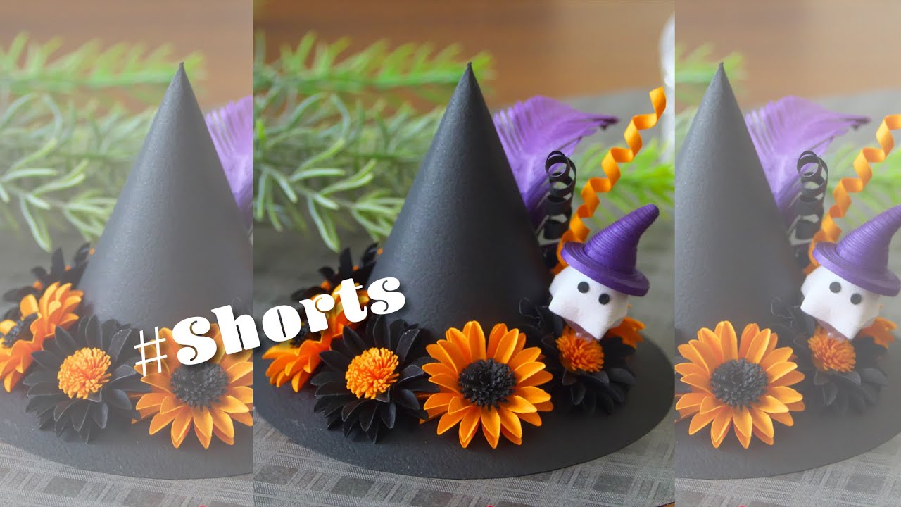 30秒でわかる！紙で作る魔女の帽子【ハロウィン】 30 Seconds ! Paper