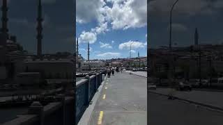 istanbul Galata köprüsü, boğaz mazarası ve Vapur
