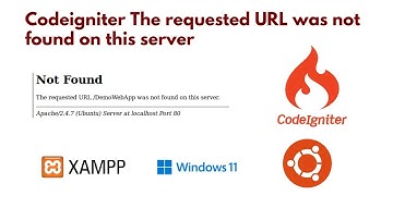 CodeIgniter The requested URL was not found on this server