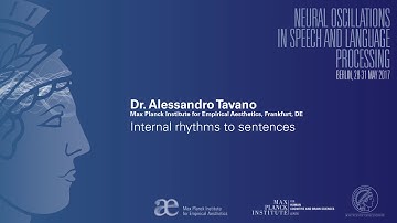 Neural Oscillations in Speech and Language Berlin 2017 - Alessandro Tavano