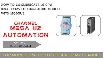 HOW TO COMMUNICATE LS CPU XBM-DN32S TO ADAM-4018+ MODULE WITH MODBUS | MODBUS COMMUNICATION SERIES