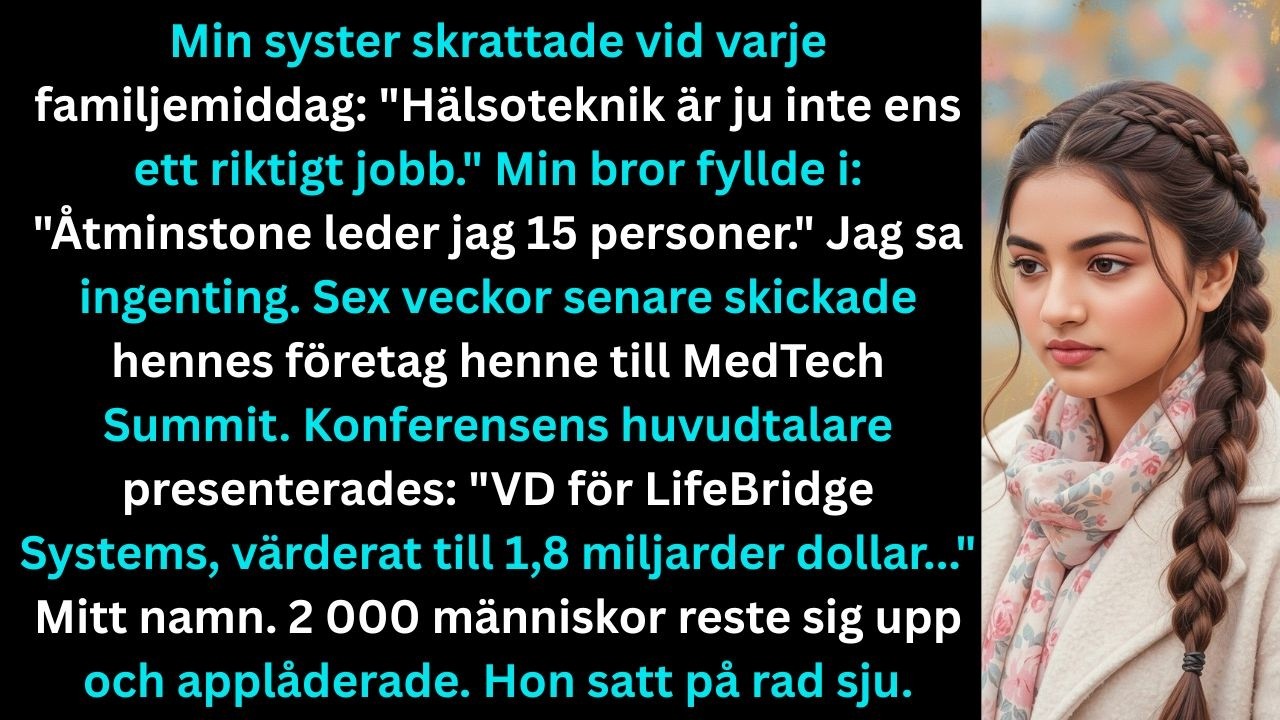 Det var bara en vanlig söndagsmiddag. Tills min bror frågade vad jag egentligen gjorde på jobbet. ”Hon tjänar väl 90.100,” sa min syster och log. ”Teknikjobb betalar bra, men utan ledarskap finns...