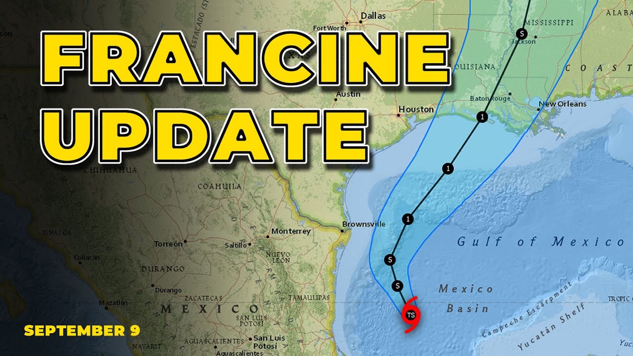 Tropical Storm Francine Update - September 9, 2024 - YouTube