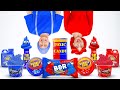 RED VS BLUE FOOD CHALLENGE || Eating Only 1 Color Candies by 123 GO! FOOD