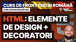 #HTML: Decoratori, citate, cod, coordonate, inserare CSS – Curs de Front End Development în Română