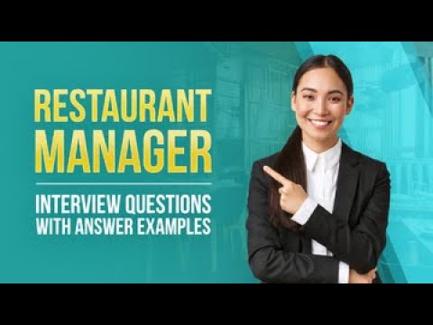 Preguntas De La Entrevista Del Gerente Del Restaurante