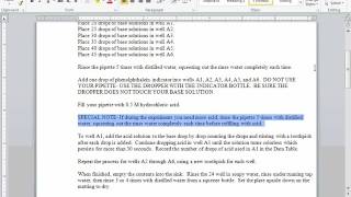 Pre Lab Video Acid Base Titration