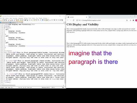 CSS display and