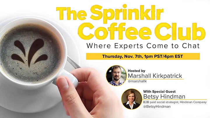 Sprinklr Coffee Club - With Marshall Kirkpatrick a...