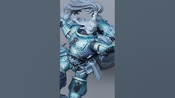 Painting a Space Marine #warhammer40k #warhammer #miniaturepainting #spacewolves