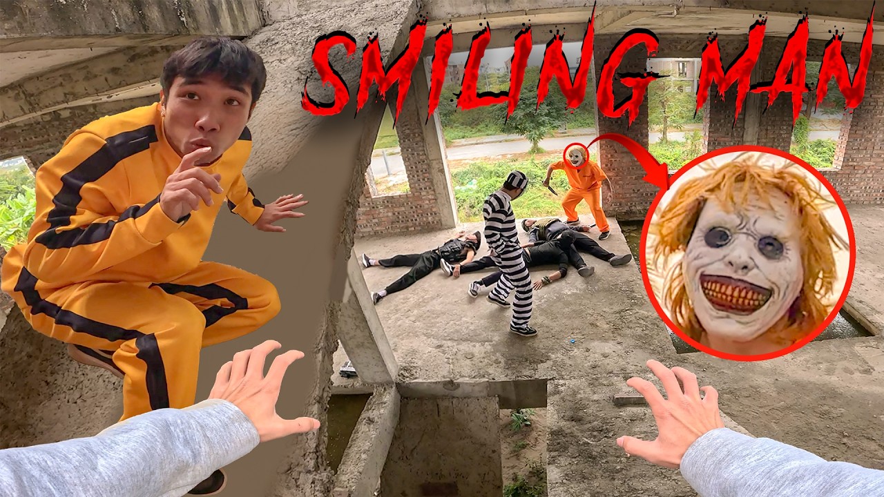 Улыбающийся мужчина в реальной жизни. Побег 03.0 | Короткометражный фильм ужасов в жанре паркур о...